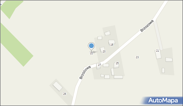 Chełmce, Brzozowa, 22, mapa Chełmce