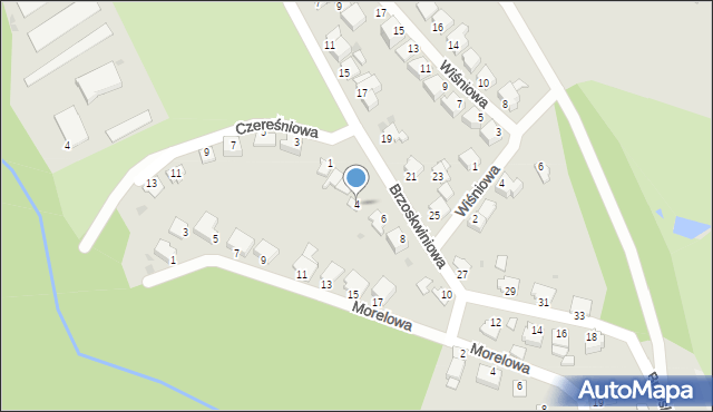 Chełmno, Brzoskwiniowa, 4, mapa Chełmno