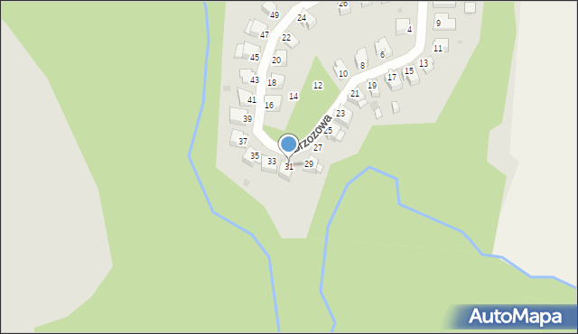 Chełmno, Brzozowa, 31, mapa Chełmno