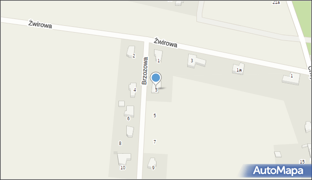 Chojniczki, Brzozowa, 3, mapa Chojniczki