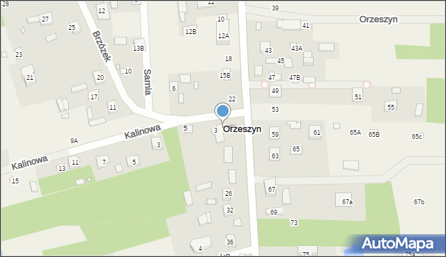 Chojnów, Brzózek, 1, mapa Chojnów