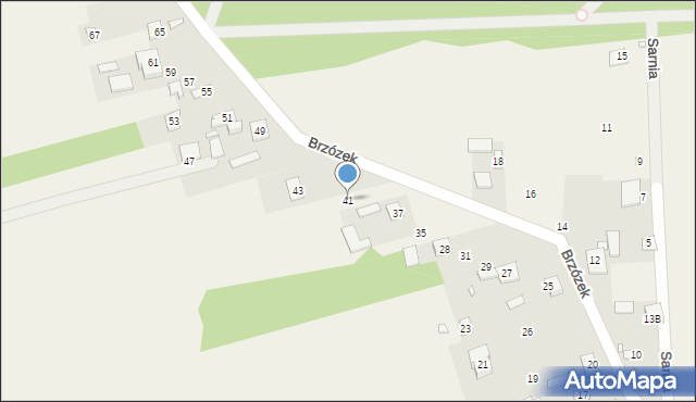Chojnów, Brzózek, 41, mapa Chojnów