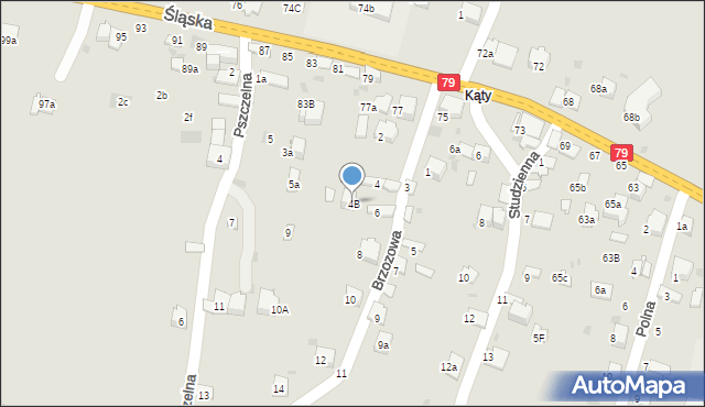 Chrzanów, Brzozowa, 4B, mapa Chrzanów