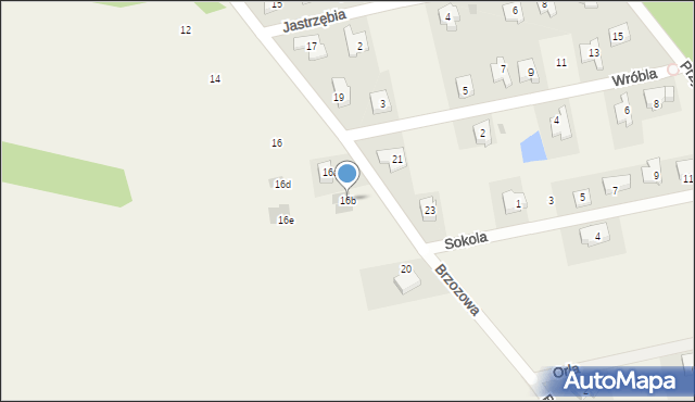 Chrząstawa Wielka, Brzozowa, 16b, mapa Chrząstawa Wielka