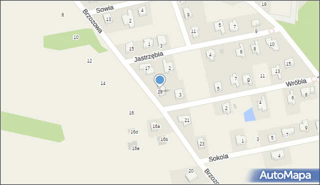 Chrząstawa Wielka, Brzozowa, 19, mapa Chrząstawa Wielka