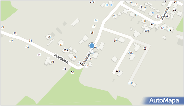 Ciechocinek, Brzozowa, 13, mapa Ciechocinek