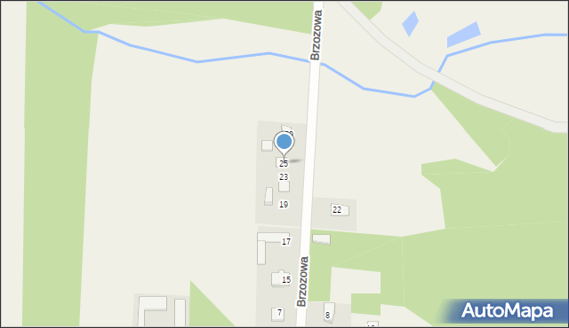 Cięciwa, Brzozowa, 25, mapa Cięciwa