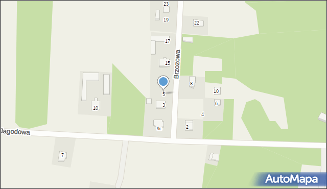 Cięciwa, Brzozowa, 5, mapa Cięciwa