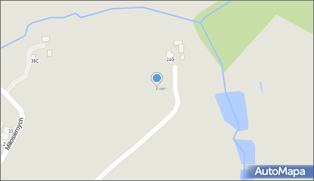 Cieszyn, Braci Miłosiernych, 24f, mapa Cieszyna