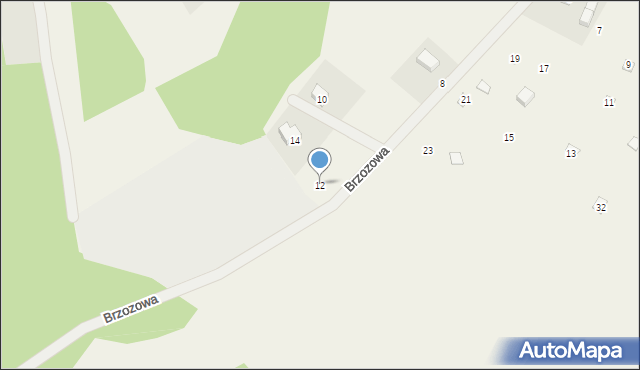 Cis, Brzozowa, 12, mapa Cis