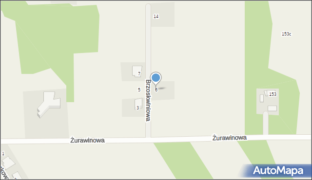 Cisew, Brzoskwiniowa, 6, mapa Cisew