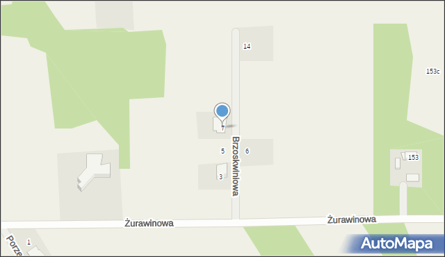 Cisew, Brzoskwiniowa, 7, mapa Cisew