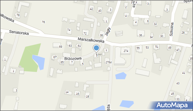 Cmolas, Brzozowa, 3, mapa Cmolas