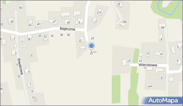 Czaniec, Bratków, 21, mapa Czaniec