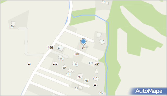 Czaniec, Bratnia, 17f, mapa Czaniec