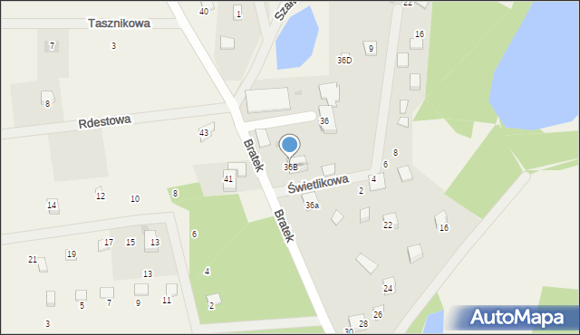 Czapielsk, Bratek, 36B, mapa Czapielsk