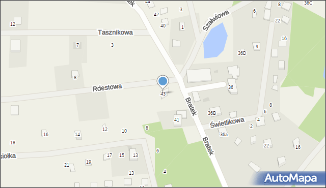 Czapielsk, Bratek, 43, mapa Czapielsk