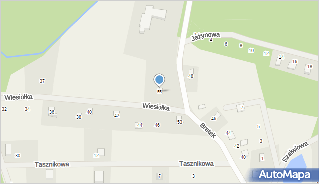 Czapielsk, Bratek, 55, mapa Czapielsk