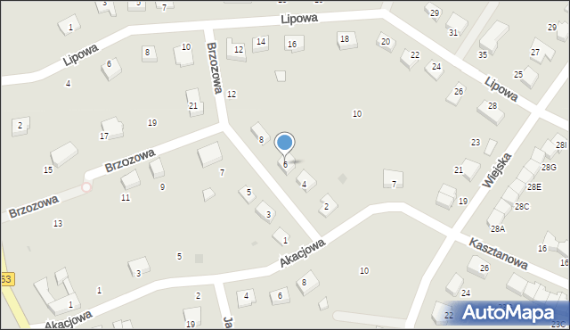 Czaplinek, Brzozowa, 6, mapa Czaplinek