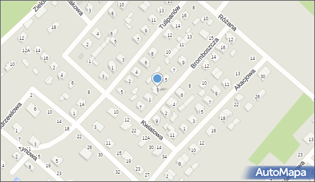 Czarna Białostocka, Bromboszcza Jerzego, 3, mapa Czarna Białostocka