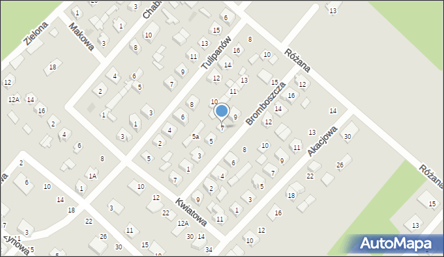 Czarna Białostocka, Bromboszcza Jerzego, 7, mapa Czarna Białostocka