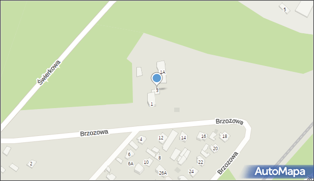 Czarna Białostocka, Brzozowa, 3, mapa Czarna Białostocka