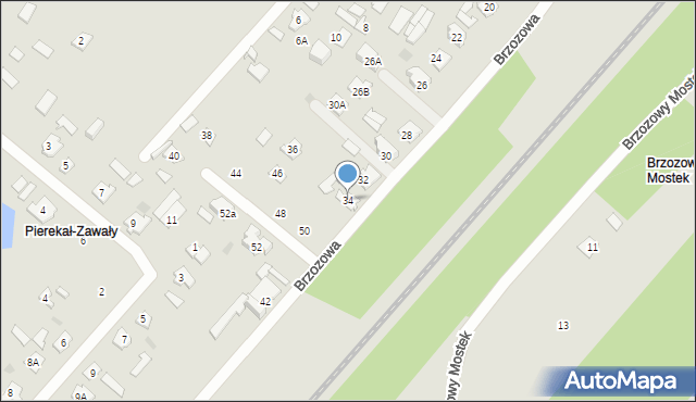 Czarna Białostocka, Brzozowa, 34, mapa Czarna Białostocka