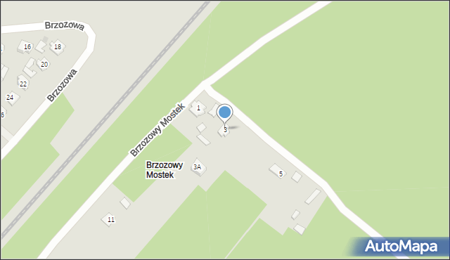 Czarna Białostocka, Brzozowy Mostek, 3, mapa Czarna Białostocka