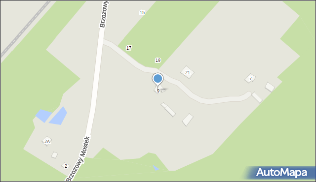 Czarna Białostocka, Brzozowy Mostek, 9, mapa Czarna Białostocka