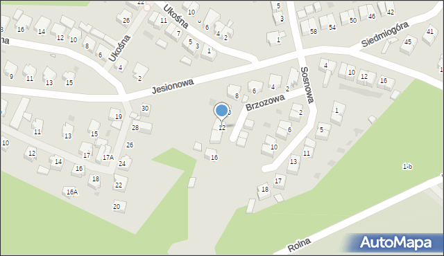 Czarnków, Brzozowa, 12, mapa Czarnków