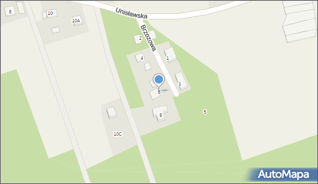 Czarże, Brzozowa, 6, mapa Czarże