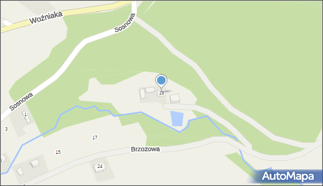 Czaszyn, Brzozowa, 19, mapa Czaszyn