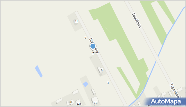 Czechy, Brzozowa, 7, mapa Czechy