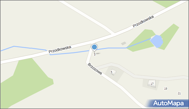 Czeczewo, Brzozowa, 3, mapa Czeczewo