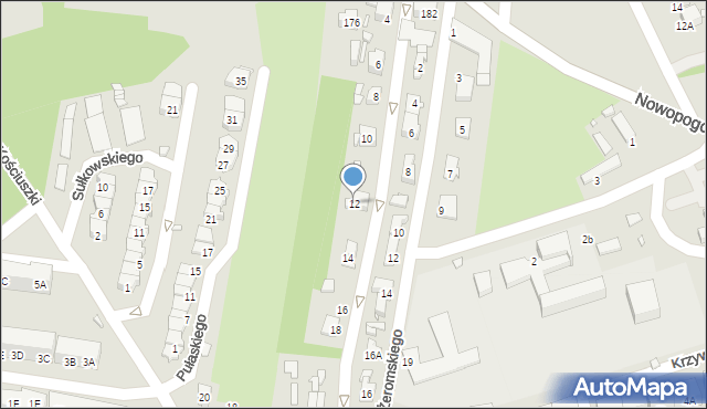 Czeladź, Broniewskiego Władysława, 12, mapa Czeladź