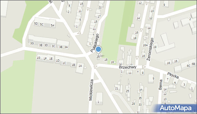 Czeladź, Brzechwy Jana, 20, mapa Czeladź