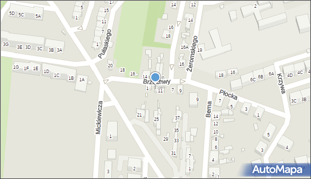 Czeladź, Brzechwy Jana, 3, mapa Czeladź