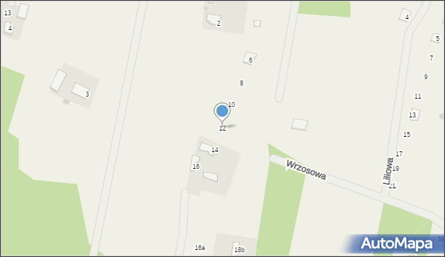 Dąb Mały, Brzozowa, 12, mapa Dąb Mały