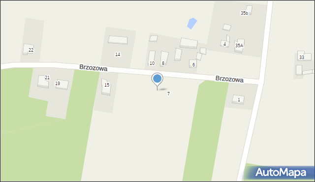 Dąbrowa, Brzozowa, 9, mapa Dąbrowa