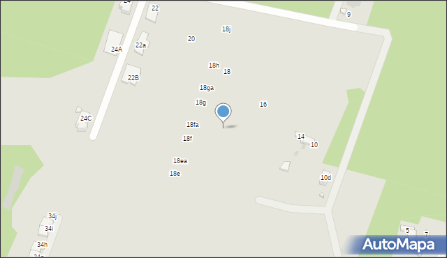 Dąbrowa Górnicza, Brzozowa, 18c, mapa Dąbrowa Górnicza