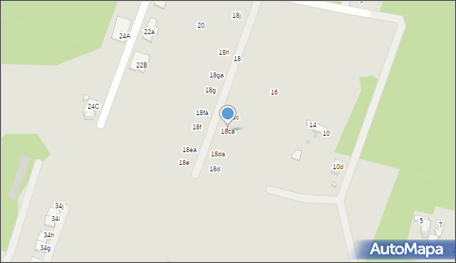 Dąbrowa Górnicza, Brzozowa, 18ca, mapa Dąbrowa Górnicza