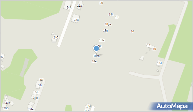 Dąbrowa Górnicza, Brzozowa, 18ea, mapa Dąbrowa Górnicza