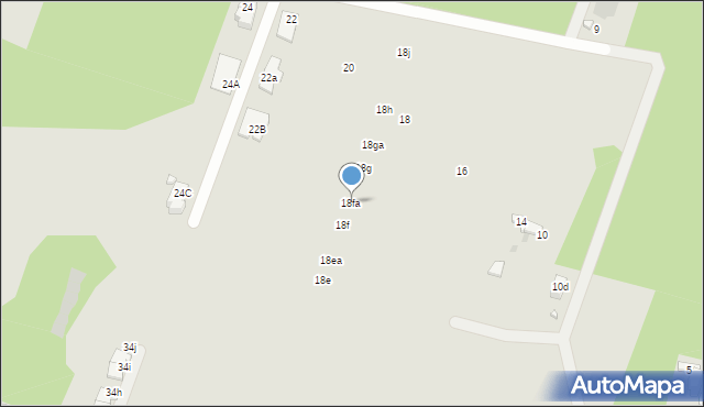 Dąbrowa Górnicza, Brzozowa, 18fa, mapa Dąbrowa Górnicza