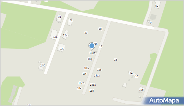 Dąbrowa Górnicza, Brzozowa, 18ga, mapa Dąbrowa Górnicza