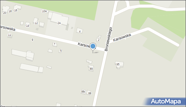 Dąbrowa Górnicza, Broniewskiego, 90, mapa Dąbrowa Górnicza