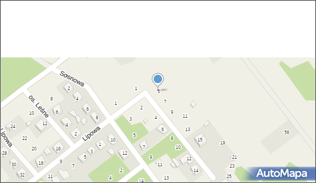 Dąbrówka, Brzozowa, 5, mapa Dąbrówka