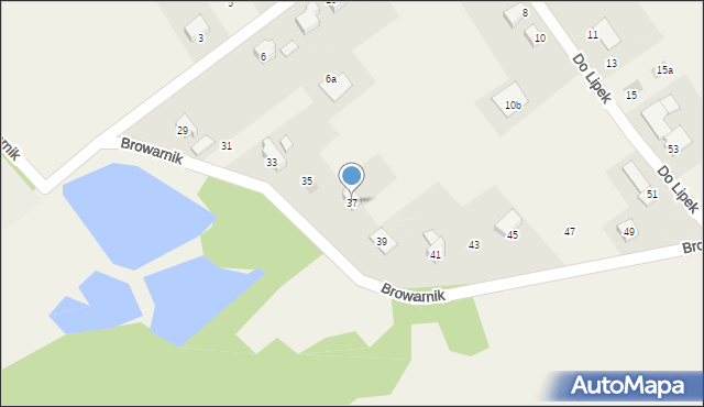 Dankowice, Browarnik, 37, mapa Dankowice