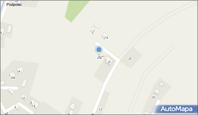 Dankowice, Brzozowa, 15a, mapa Dankowice