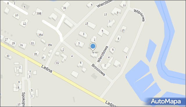 Darłowo, Brzozowa, 7, mapa Darłowo