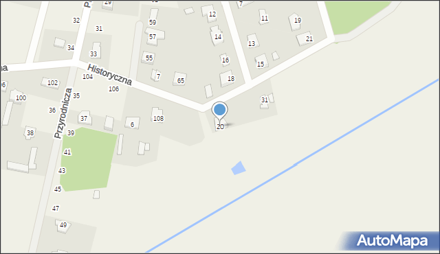 Dębe Wielkie, Brzozowa, 20, mapa Dębe Wielkie